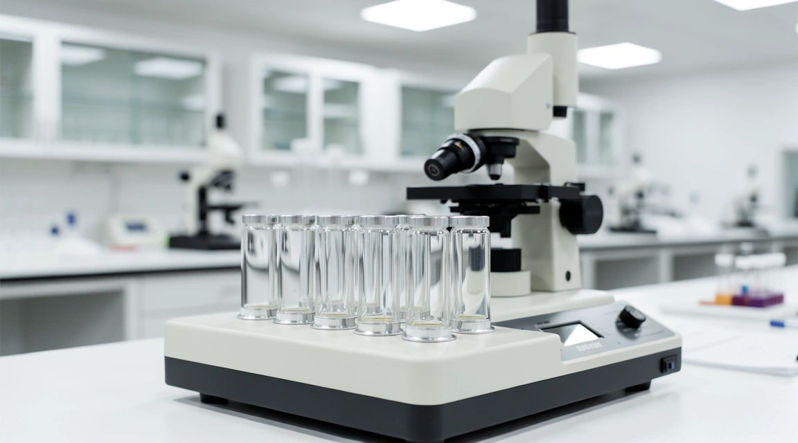 Laboratory equipment representing technical precision